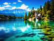 © MDRobiul - Clear transparent azure lake brienz oberried am brienzersee interlakenoberhasli