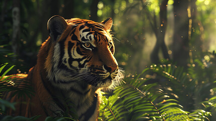 portrait of a tiger Generative AI