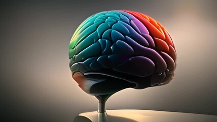 Poster - Human Brain Model on Display Generative AI