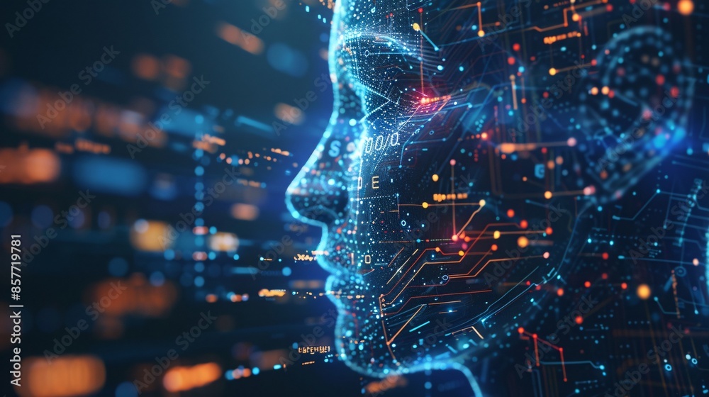 Advanced AI model infographic, showcasing innovation and technology ...
