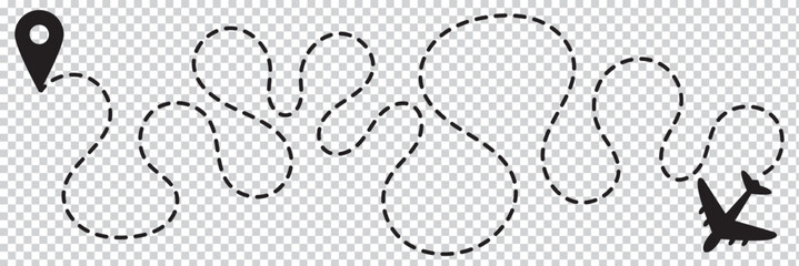 Poster - Route icon. Route symbol design from Travel collection.