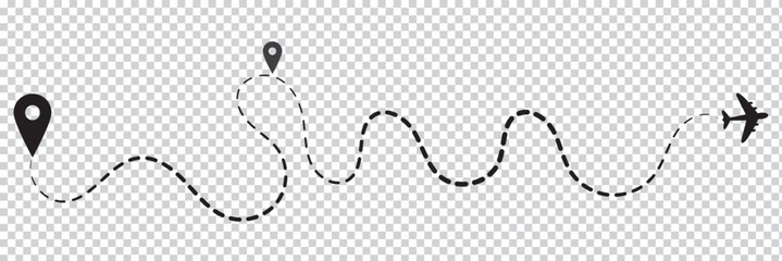 Poster - Route icon. Route symbol design from Travel collection.