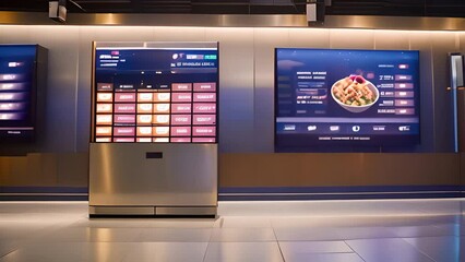 Poster - Digital Menu Displays In Restaurant Generative AI