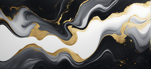 Gold abstract black marble background art paint pattern ink texture watercolor white fluid wall. Abstract liquid gold design luxury wallpaper nature black brush oil modern paper splash painting water	