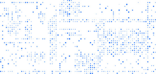 Blue dot geometric pattern background