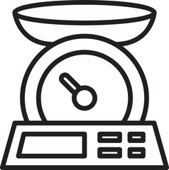 Sticker - Kitchen Scale Icon
