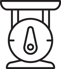 Sticker - Kitchen Scale Icon
