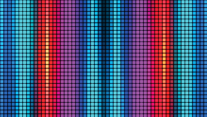 Leinwandbilder - Abstract background from multi-colored squares. Abstract gradient background. Pixel background for web design. Small squares of computer mosaic. Vector illustration