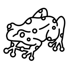 Sticker - Blue Poison Dart Frog Icon