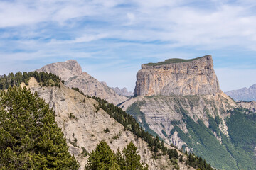 Poster - Vercors landscape seen from the Combeau valley, France