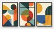 © Bundi - A set of three abstract colorful geometric backgrounds