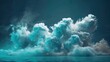 © RocknRoller Studios - Cloud against a Plain Coloured Background. Modern Abstract Smoke Wallpaper. Cloud Computing Concept.