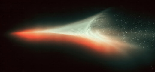 Wall Mural - Grainy Abstract Blurred Poster Background with Red White Black Gradient Light Texture
