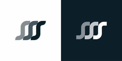 Poster - Triple S vector logo design with modern, simple, clean and abstract style.