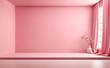 © Muhammad - soft pink wall banner and studio room background
