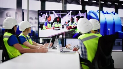 Aufkleber - Group Video Conference In Power Plant