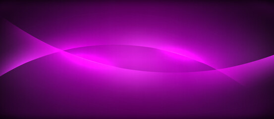 Aufkleber - Neon glowing circle rays, light round lines in the dark, planet style neon wave lines. Energetic electric concept design for wallpaper, banner, background