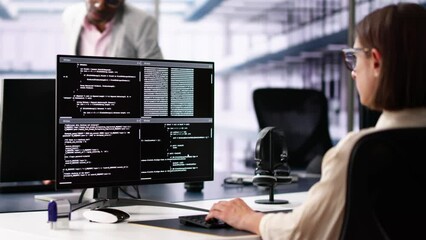 Poster - Software Engineer Developer Using Desktop Computer