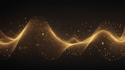 Poster - dark theme digital network technology abstract background