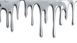 © Mehak - silver liquid dripping effect isolated png transparent background