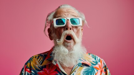 Poster - The Elderly Man in Funky Glasses