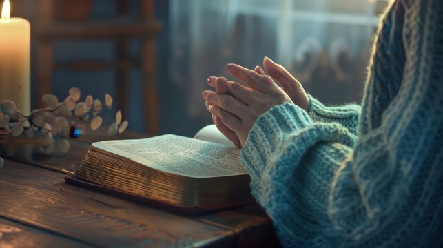 The hands in prayer