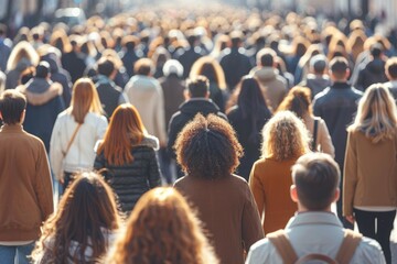 Wall Mural - World population growth professional photography