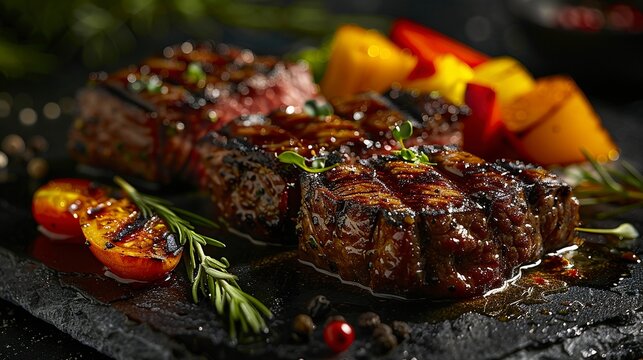 Grilled Beef and Vegetables