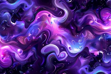 Wall Mural - cosmic swirl hues abstract background