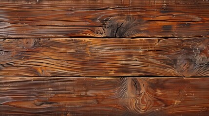 Wall Mural - aged wooden surface with rich brown texture and weathered grain top view highresolution photo