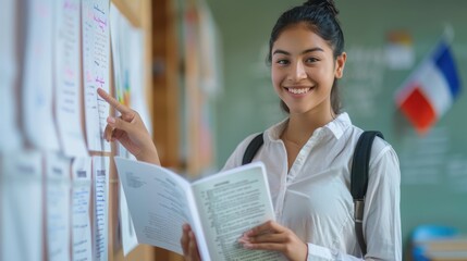 Wall Mural - The student reading book