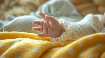 Canvas Print - The baby's tiny hand