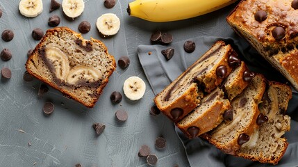 Delicious Banana Bread with Chocolate Chips