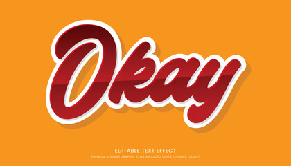 editable 3d text effect sticker style template 