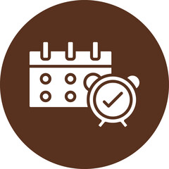 Sticker - Meeting Glyph Circle Icon