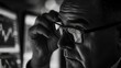 © mohdfaizal - Focused Stock Trader Analyzing Market Data
