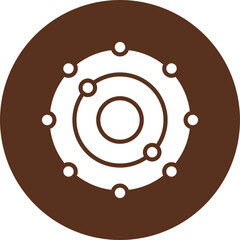 Canvas Print - Antioxidant Vector Glyph Circle Icon Design