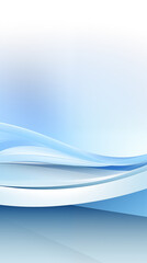 Fototapete - Abstract soft shiny white blue wavy line background graphic design. Elegant white blue modern architecture art. Blurred backdrop effect back