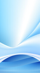 Fototapete - Abstract soft shiny white blue wavy line background graphic design. Elegant white blue modern architecture art. Blurred backdrop effect back