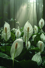 Poster - lily of the valley in garden