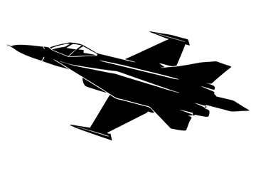  fighter jet Vector silhouette