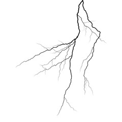 lightning vector illustration. vector illustration of lightning flash isolated on transparent backgr