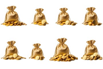 golden coins bag