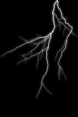 Wall Mural - lightning overlay. you can easily use cinematic storm lightning photo overlays in your work.