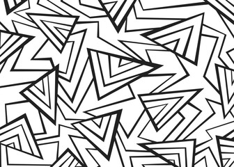 Poster - Abstract background with irregular triangle and geometric lines pattern
