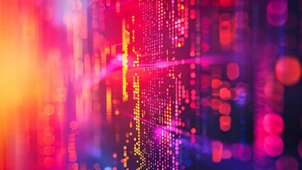 Poster - Abstract background of generic computer code. Data and technology concept animation.