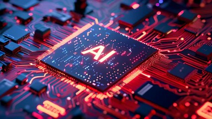 Poster - Generic computer motherboard driven by an artificial intelligence processor