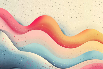 Poster - Vector pattern with subtle geometric lines in soft pastel colors, minimalist style,