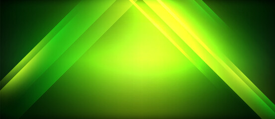 Aufkleber - Neon glowing circle rays, light round lines in the dark, planet style neon wave lines. Energetic electric concept design for wallpaper, banner, background