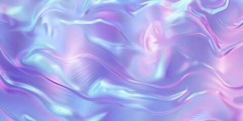 Wall Mural - Abstract Holographic Background with Purple, Blue, and Pink